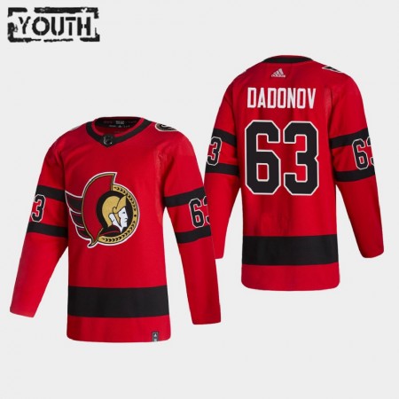 Ottawa Senators Evgenii Dadonov 63 2020-21 Reverse Retro Authentic Shirt - Kinderen